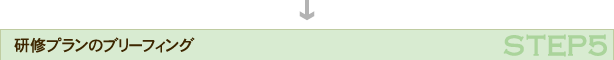 5.研修プランのブリーフィング